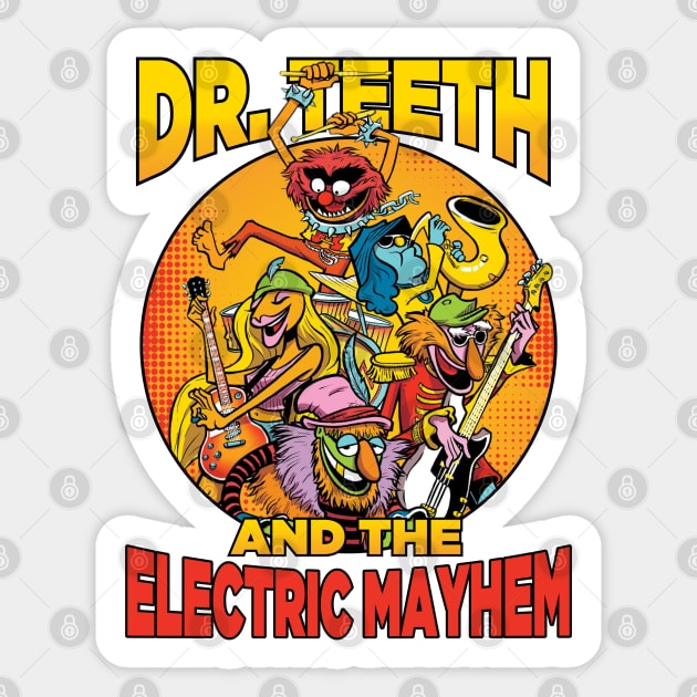 Dr. Teeth Muppets And The Electric Mayhem Sticker by Purwoceng